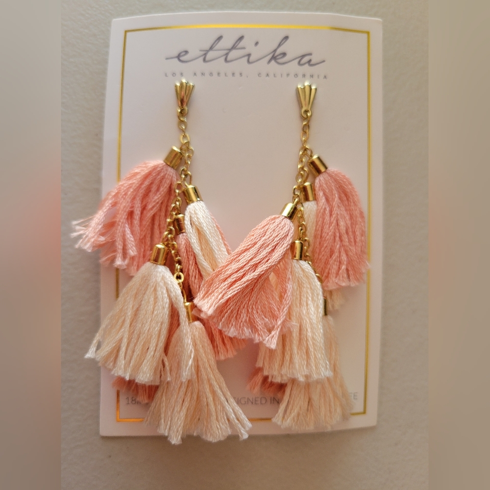 Brand New Etikka Dangle/tassle Earings. - Picture 6 of 10